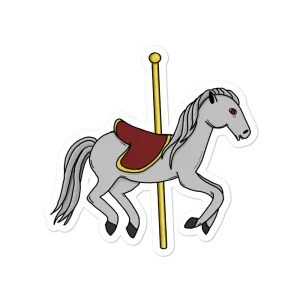 Creepy Carousel 4" Vinyl Sticker