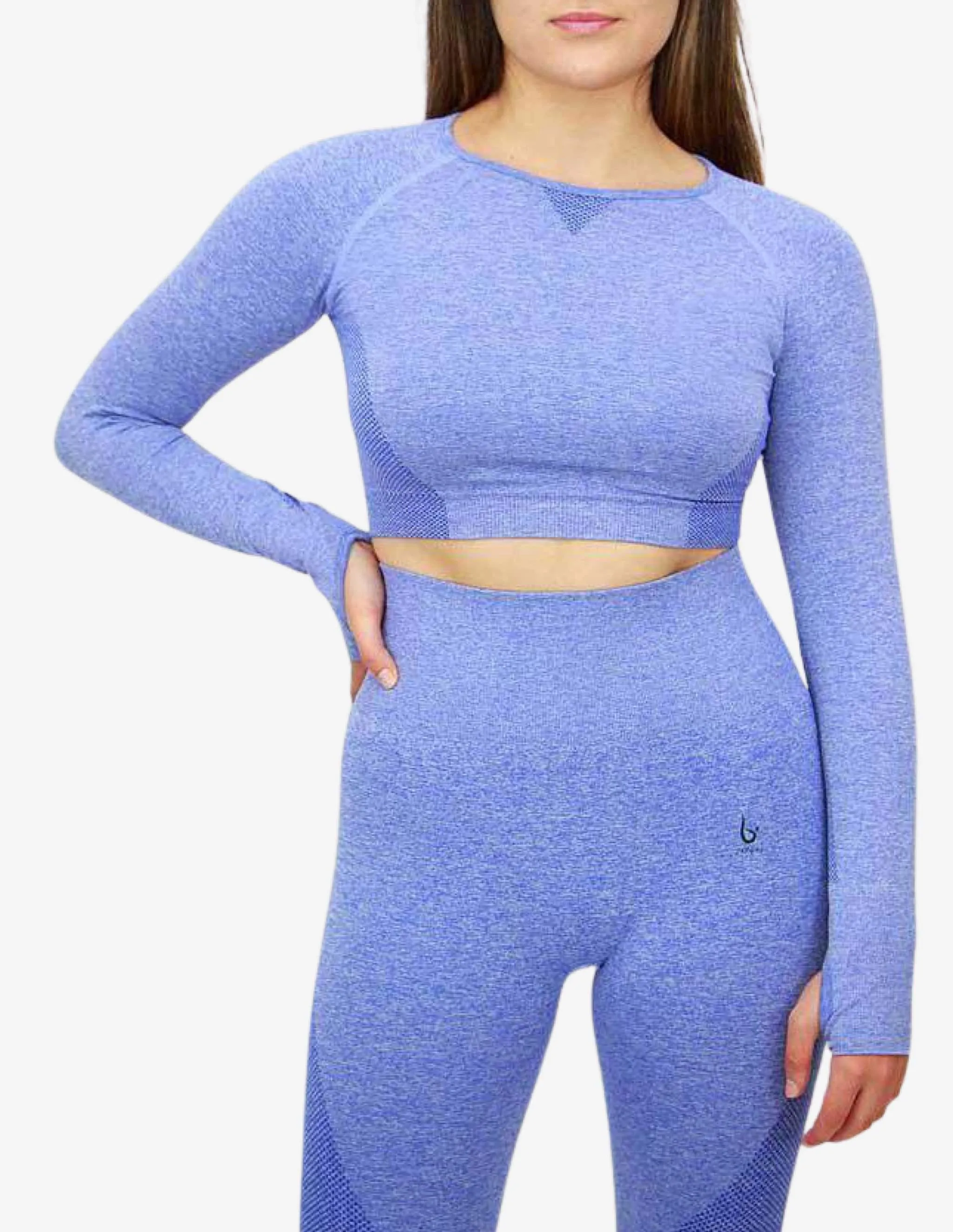 Cropped Long Sleeve - Royal Blue