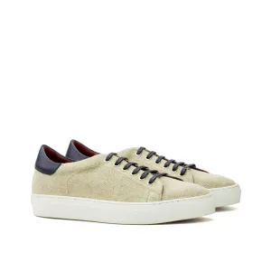 DapperFam Rivale in Ice Men's Linen Trainer