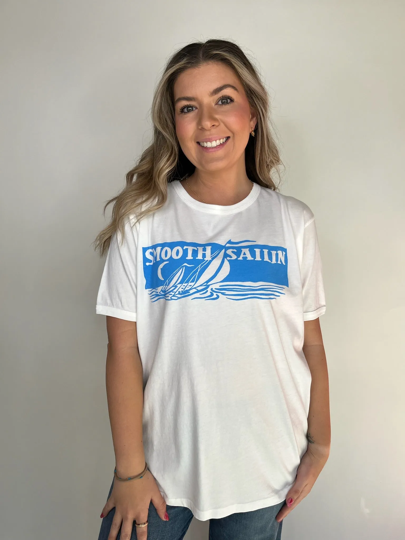 Daydreamer Smooth Sailin Ringer Tee