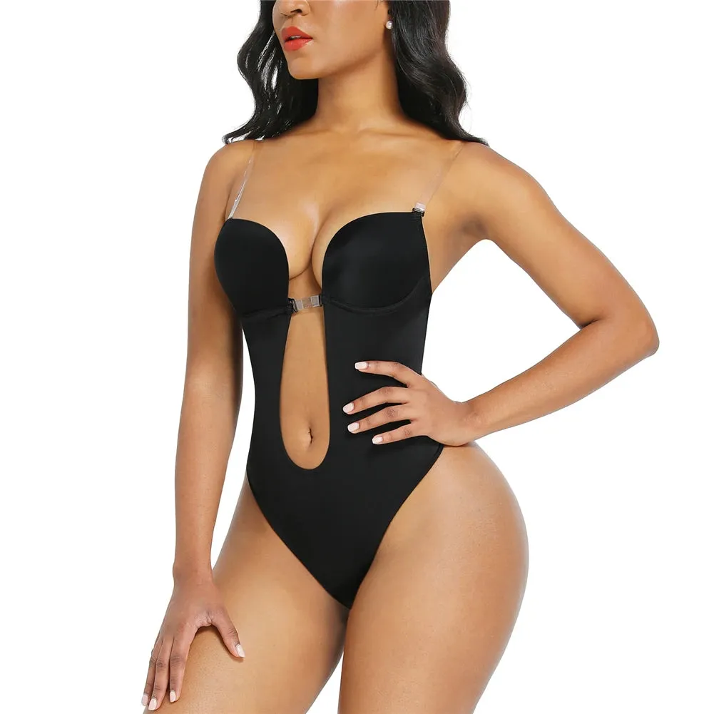Deep V-Neck Bodysuit