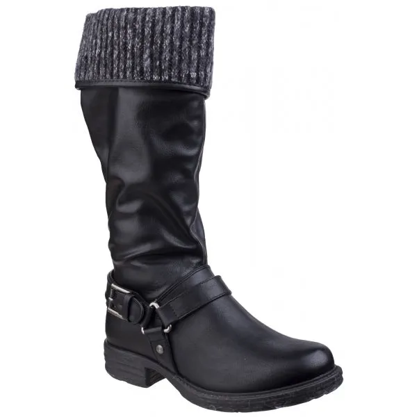 Divaz MONROE Womens Tall Boots Black