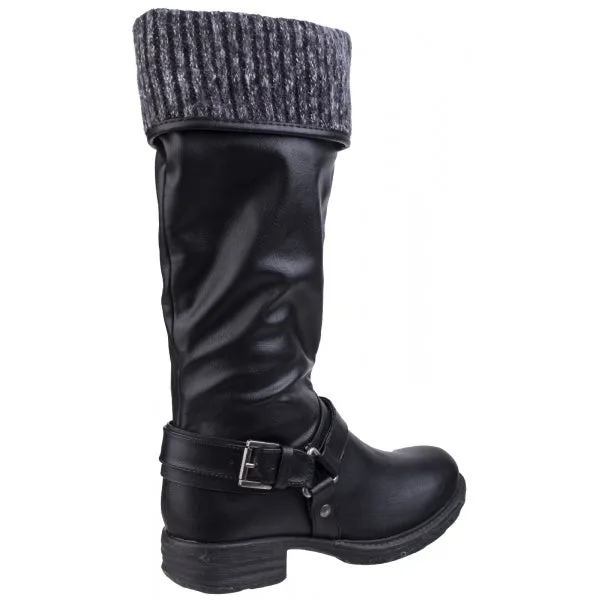 Divaz MONROE Womens Tall Boots Black