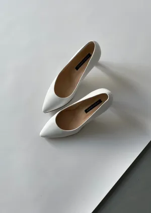 DOVE PUMPS, White