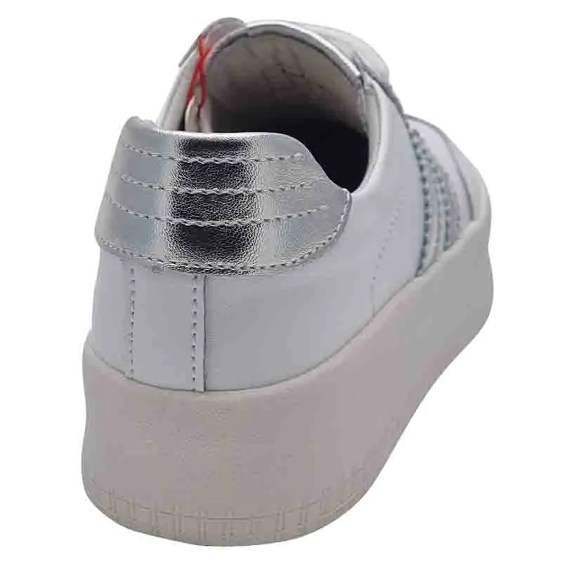 Drilleys Womens White Chunky Fashion Trainer - Seventy Eight