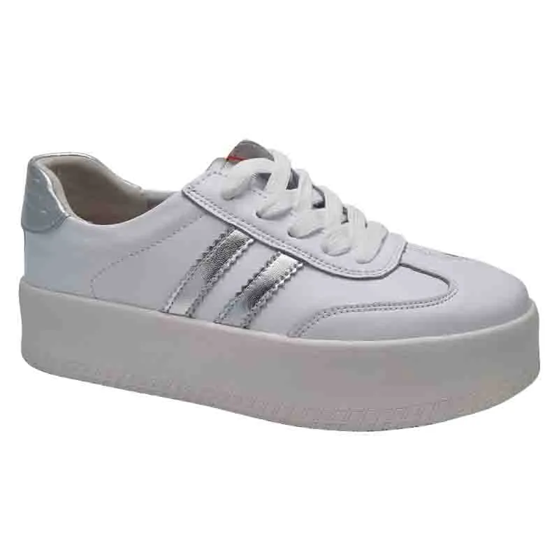 Drilleys Womens White Chunky Fashion Trainer - Seventy Eight
