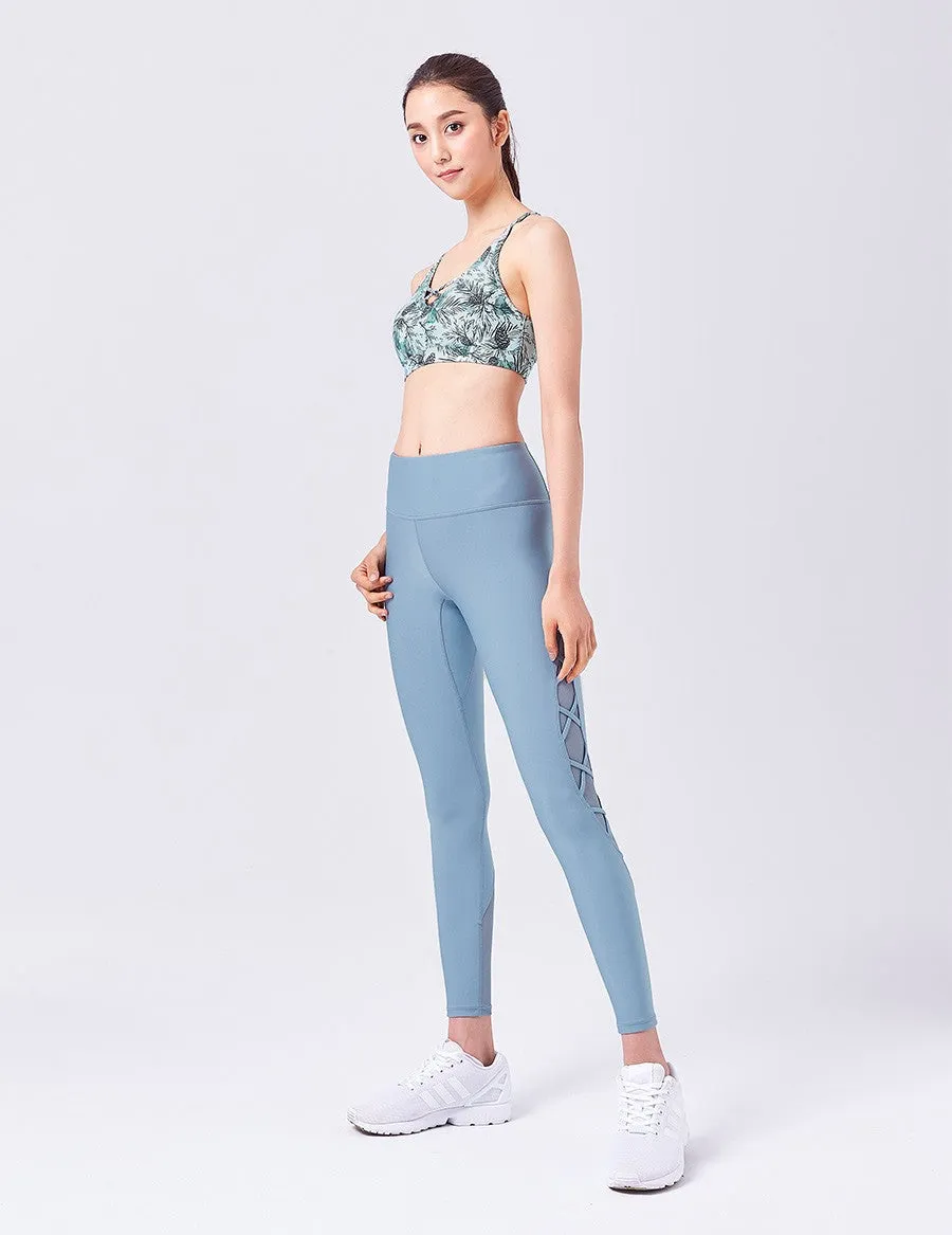 easyoga LESPIRO Twin X Bra - F56 Pinecones Tree