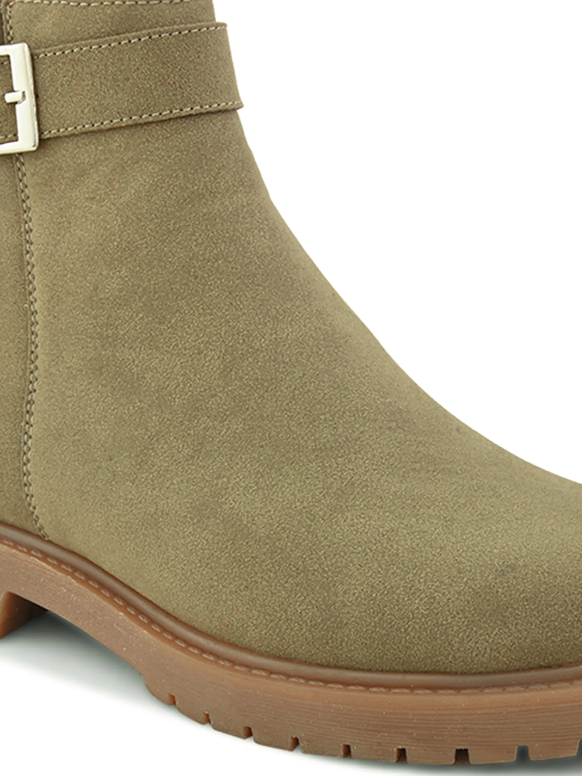 Emery Women Olive Ankle Boots