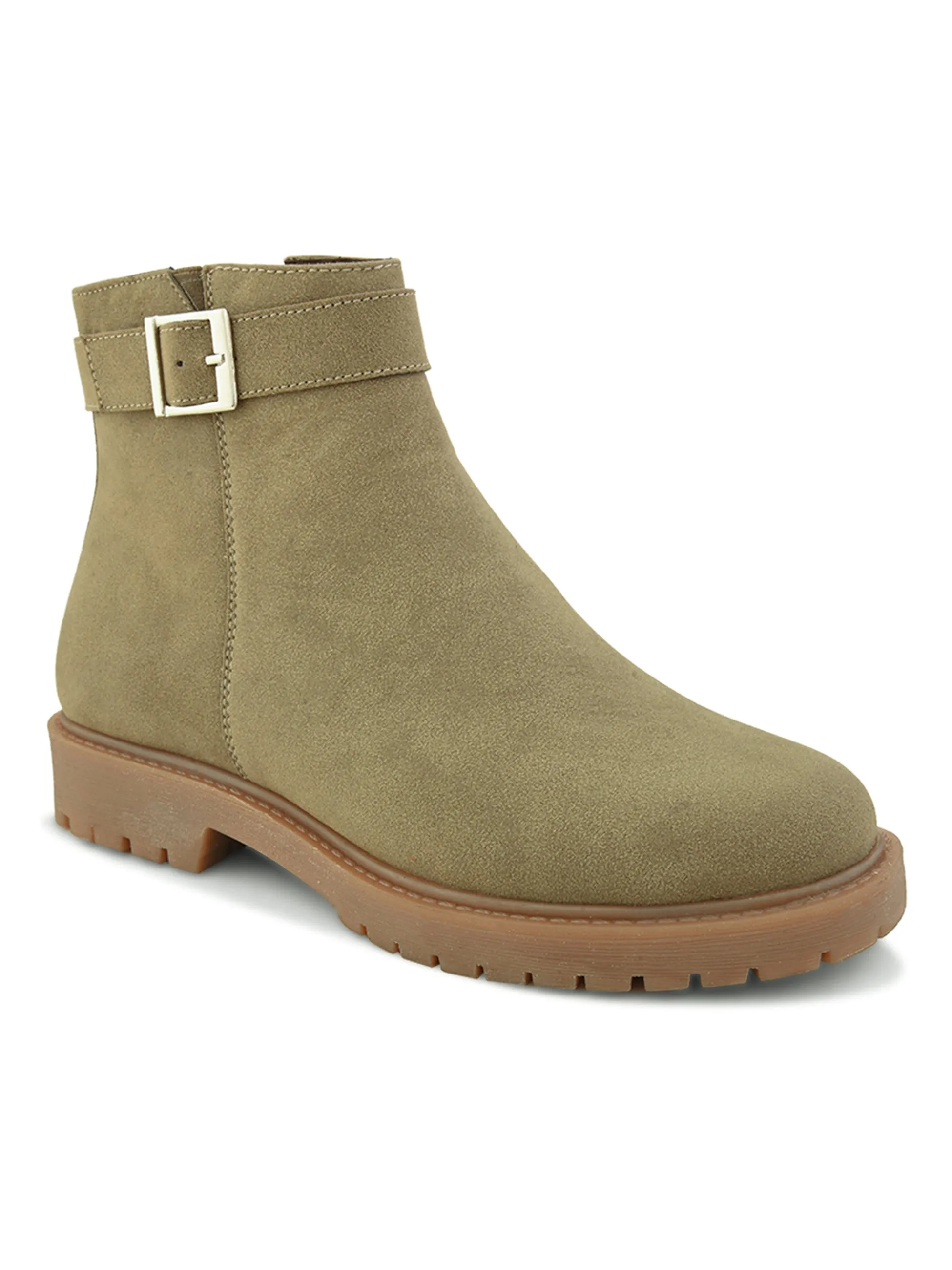 Emery Women Olive Ankle Boots