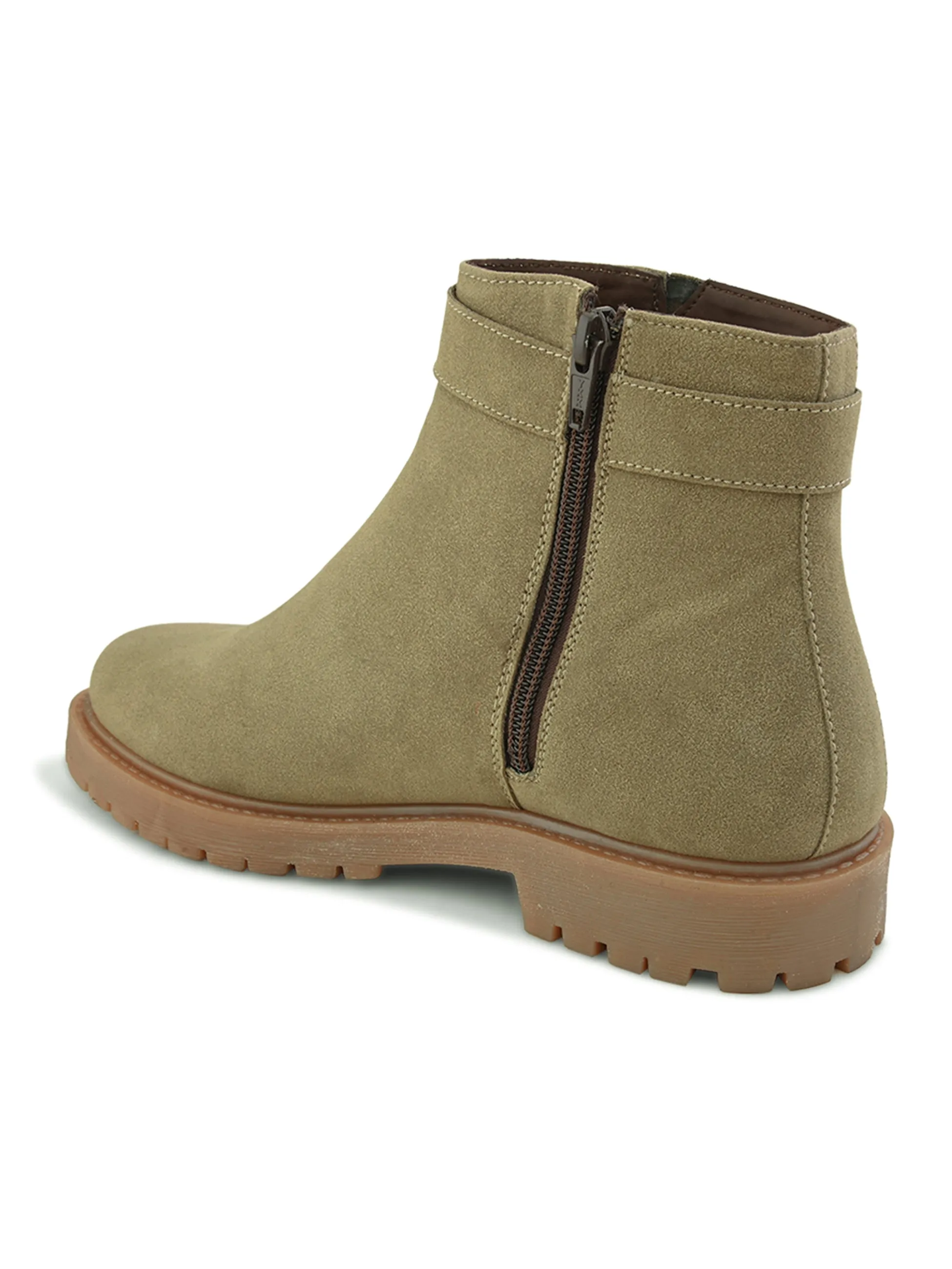 Emery Women Olive Ankle Boots