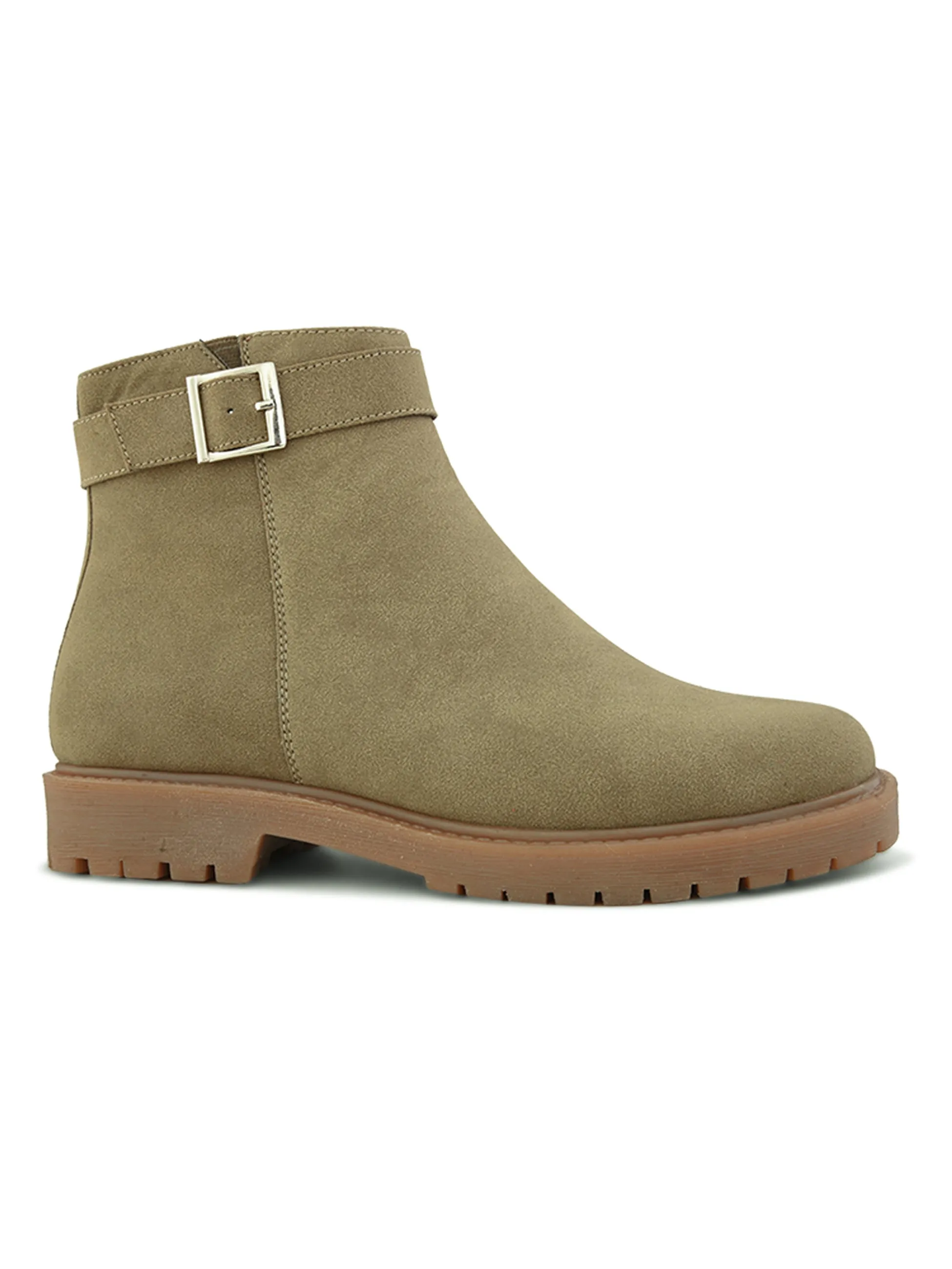 Emery Women Olive Ankle Boots