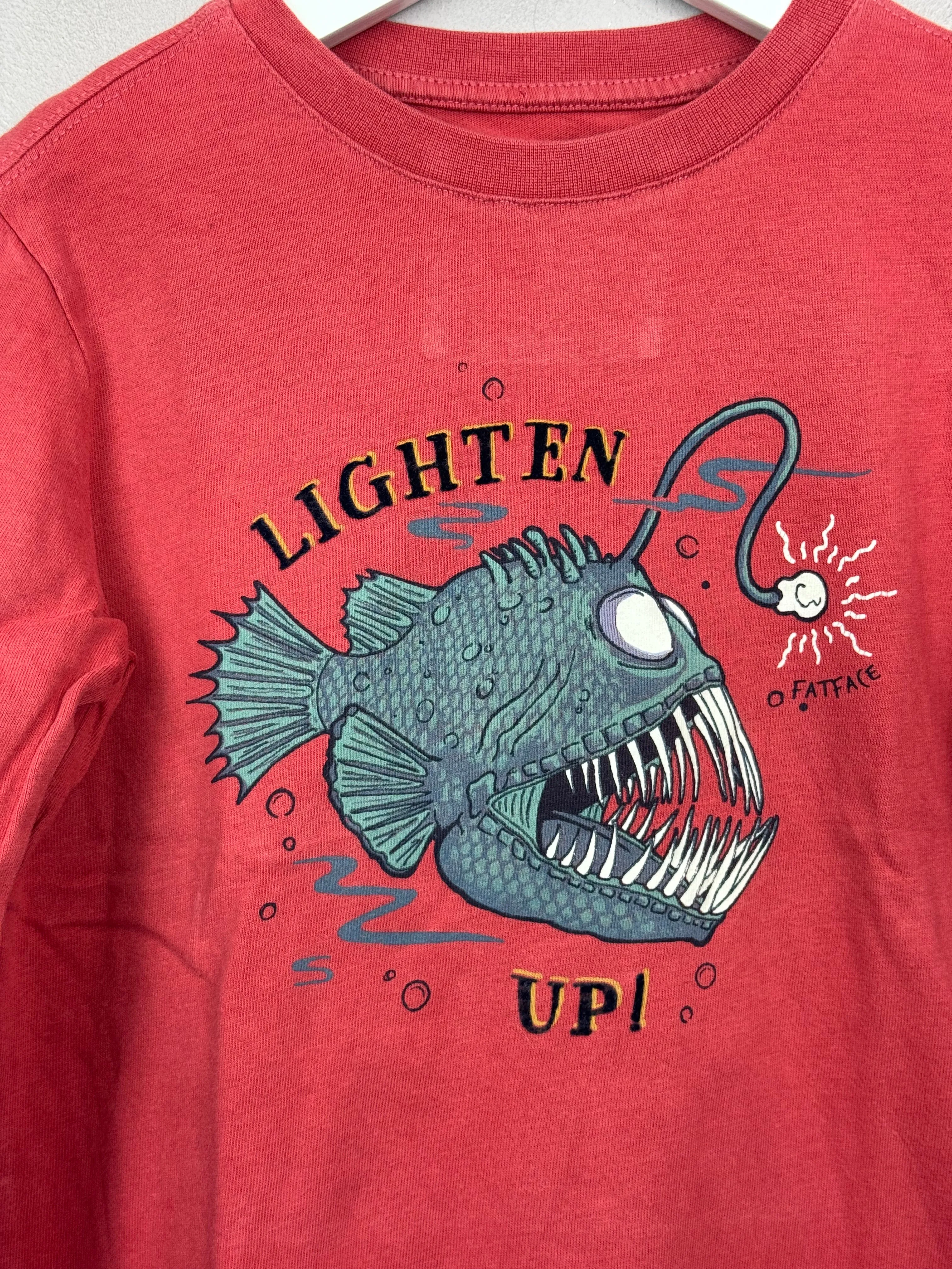 Fat Face Glow in the dark Fish T-shirt 4-5y