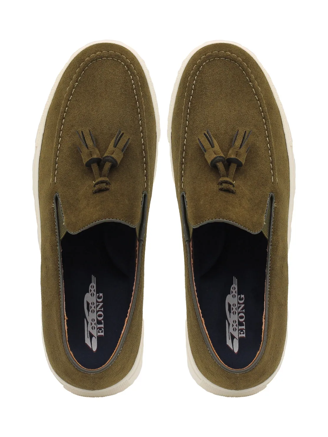 FAUX LEATHER SUEDE SNEAKER WITH TASSEL