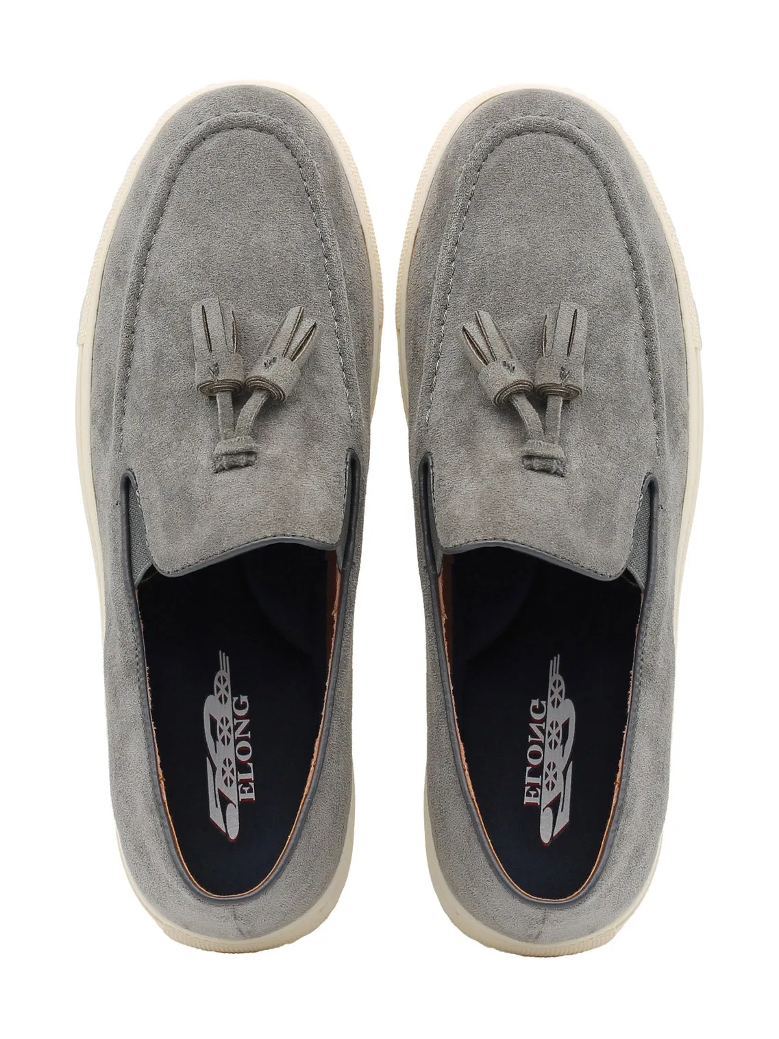 FAUX LEATHER SUEDE SNEAKER WITH TASSEL