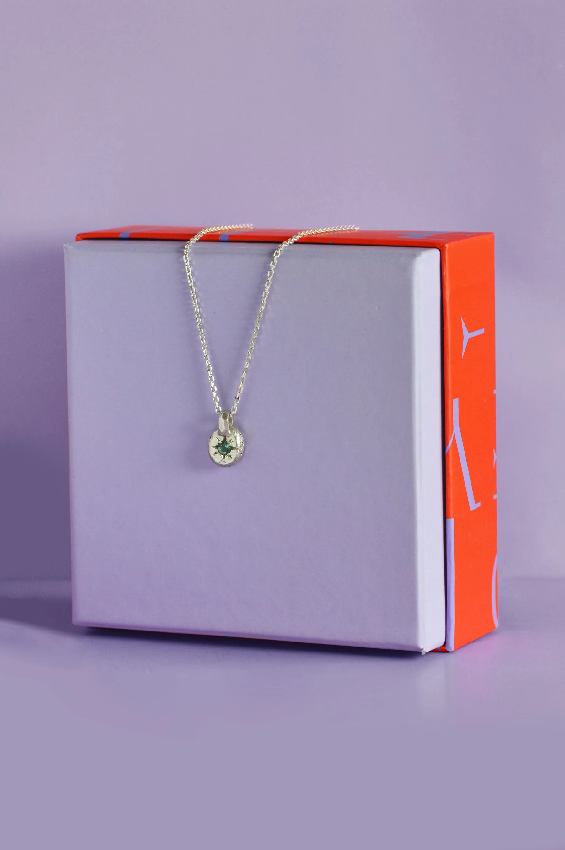 Fay Green Sapphire Silver Pendant