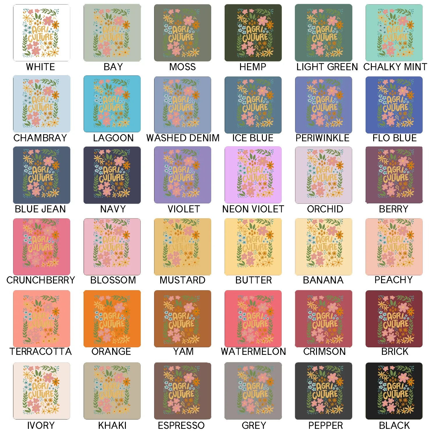 FLORAL AGRICULTURE – Comfort Colors T-Shirt