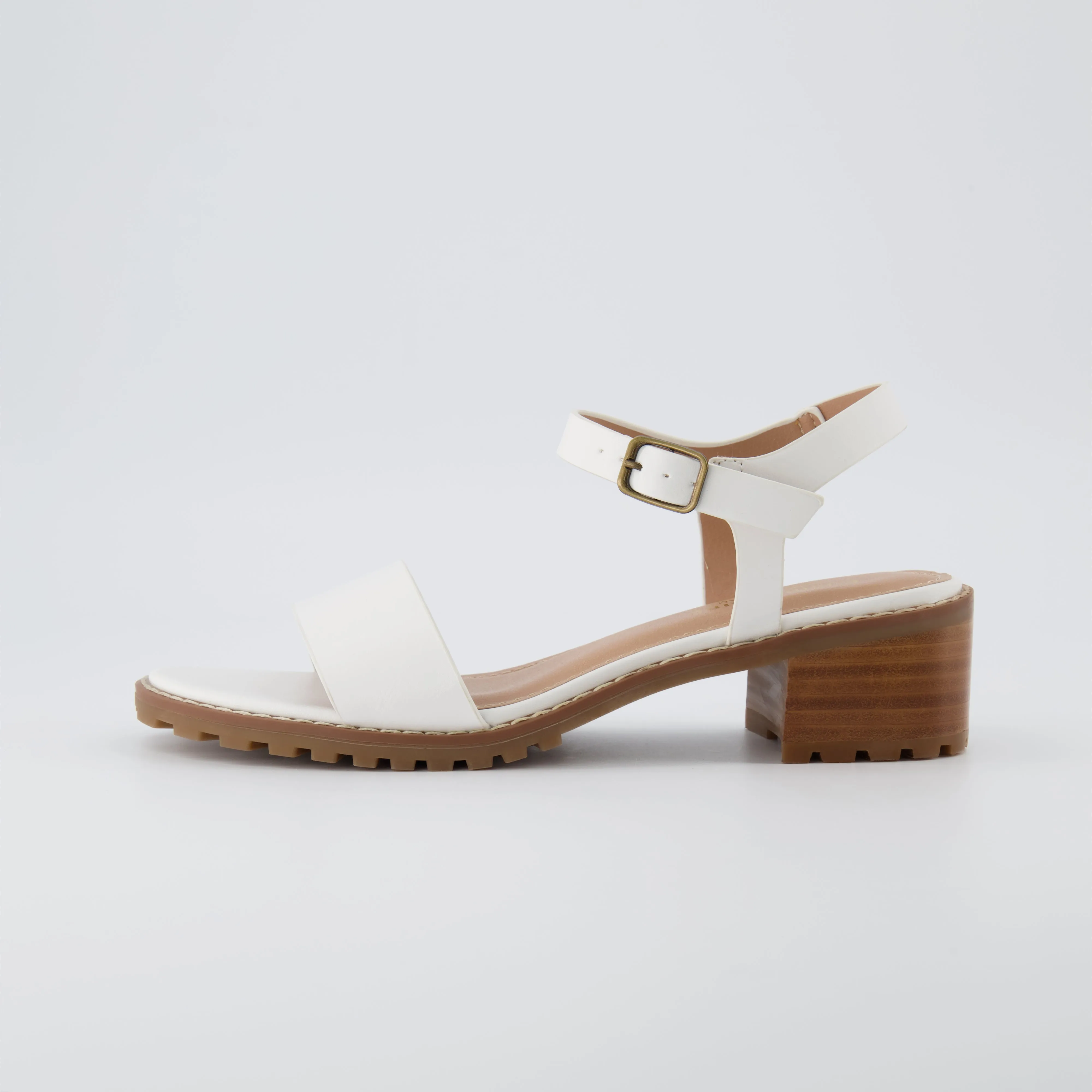 Flynn One Band Block Heel Sandal