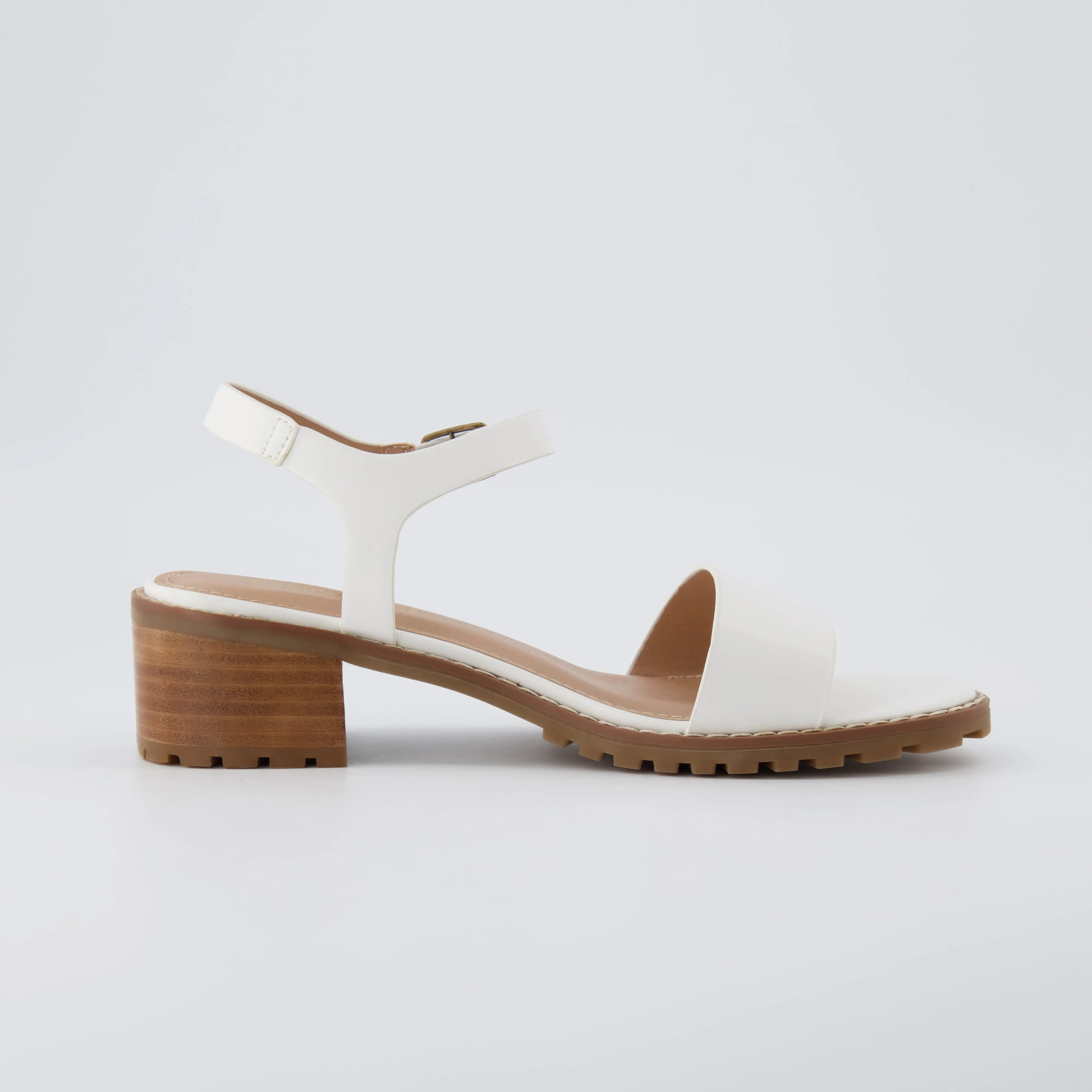 Flynn One Band Block Heel Sandal