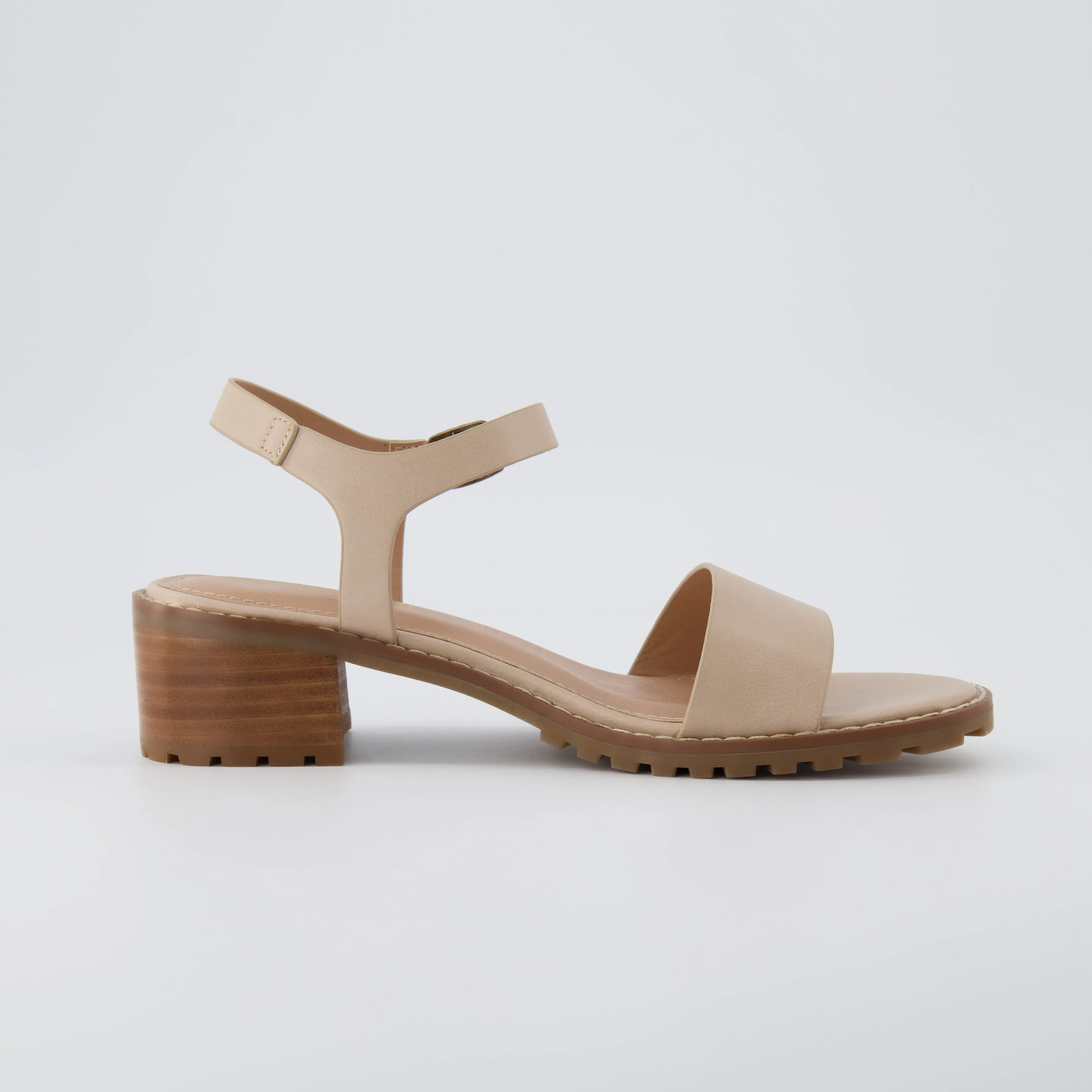 Flynn One Band Block Heel Sandal