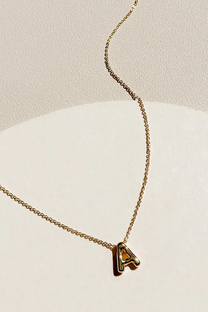 Foil Balloon Initial Necklace