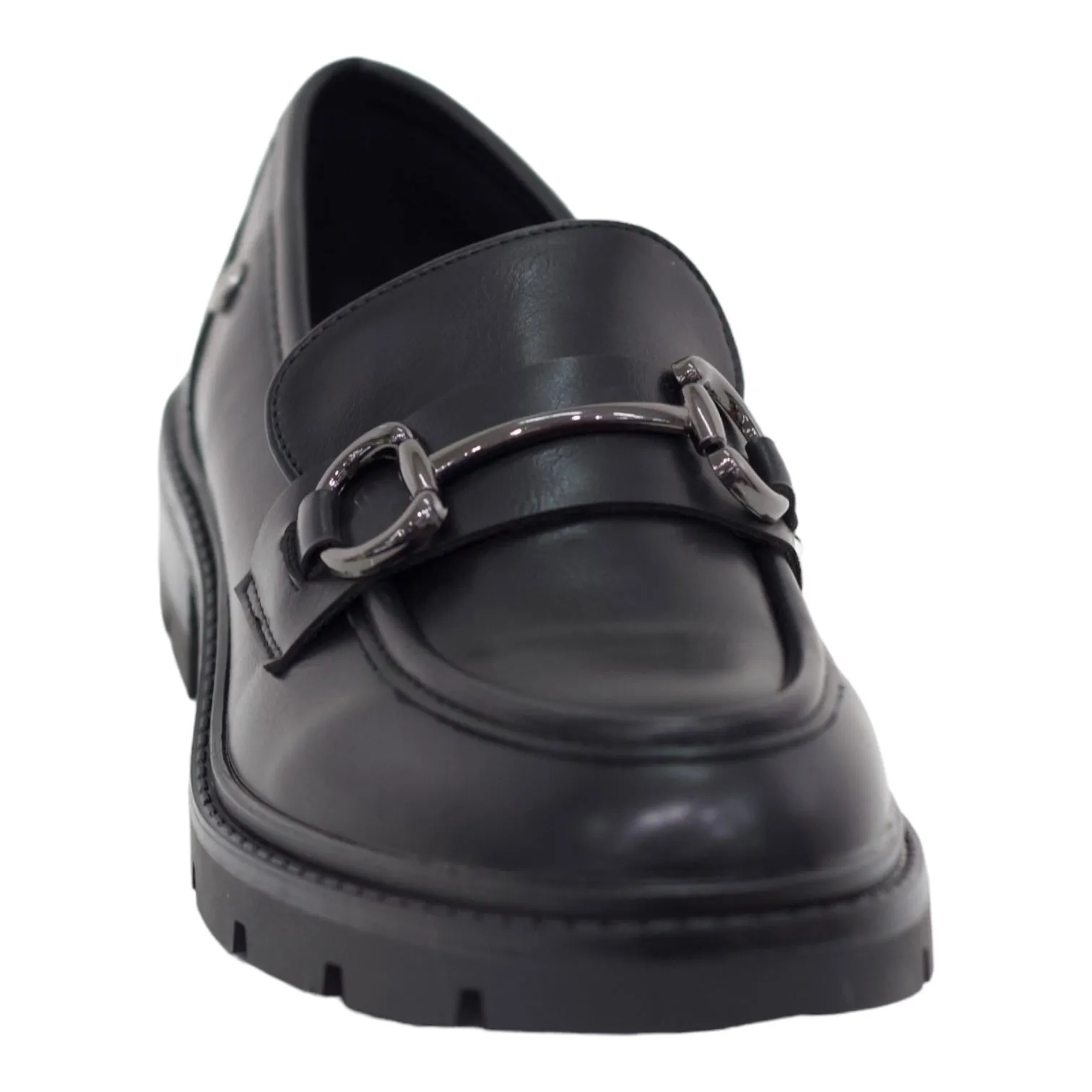 Franoli loafer chuncky with two circle black