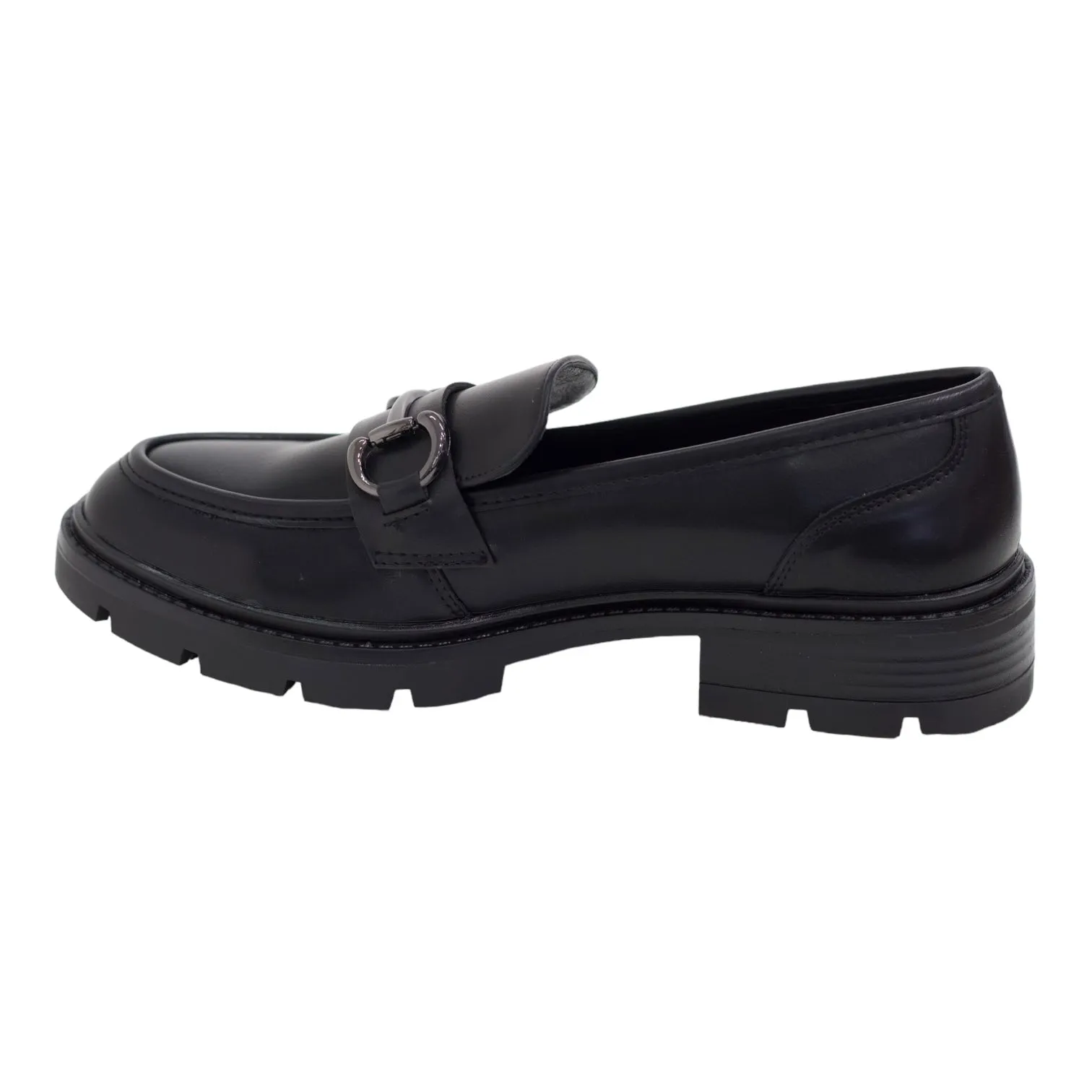 Franoli loafer chuncky with two circle black