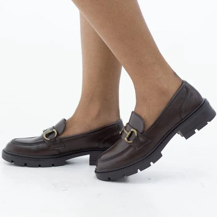Franoli loafer chuncky with two circle choc