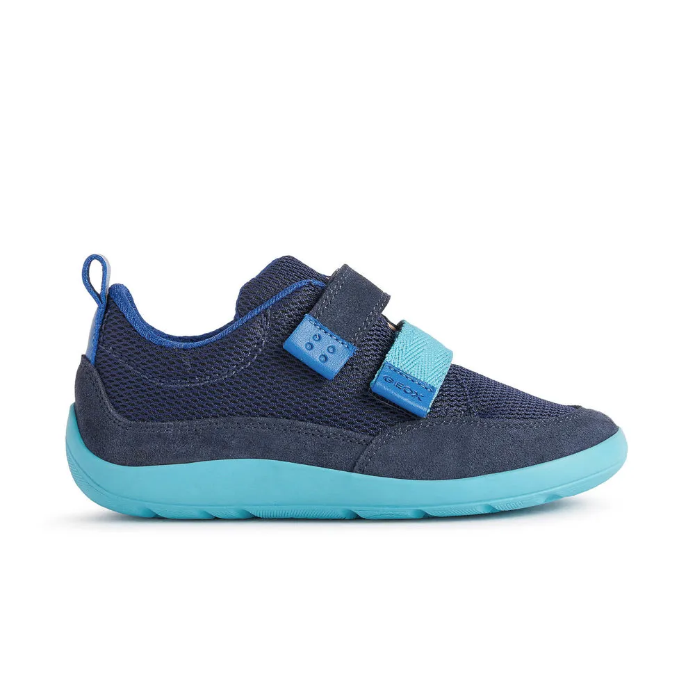 Geox J Barefeel Boy Navy/Sky Trainers