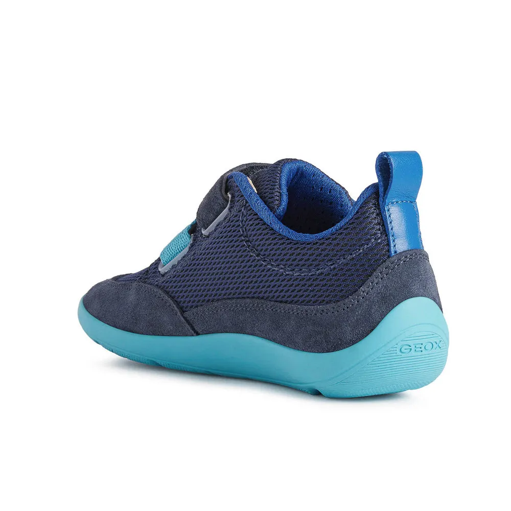 Geox J Barefeel Boy Navy/Sky Trainers