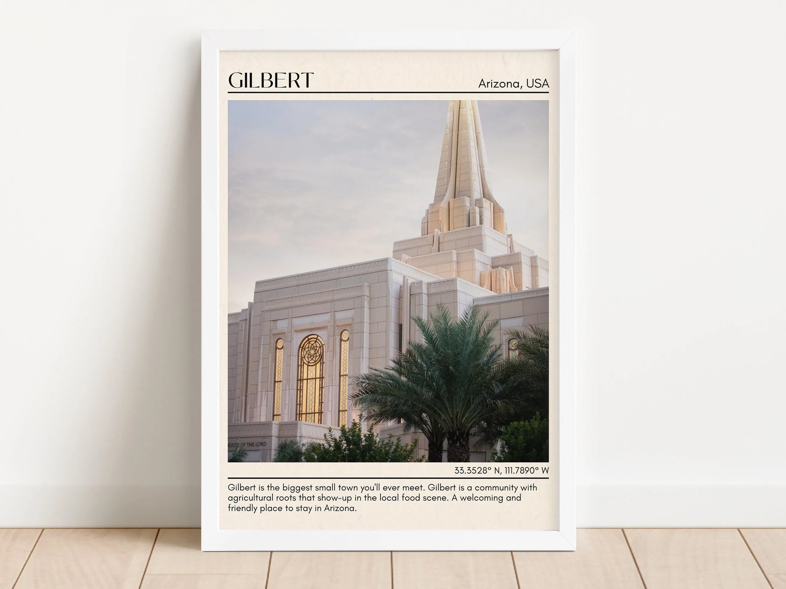 Gilbert Minimal Wall Art, Arizona, USA
