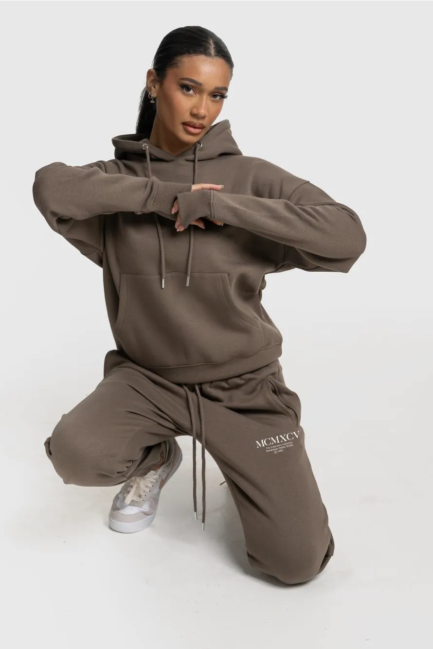 GLACIER HOODIE - BARK