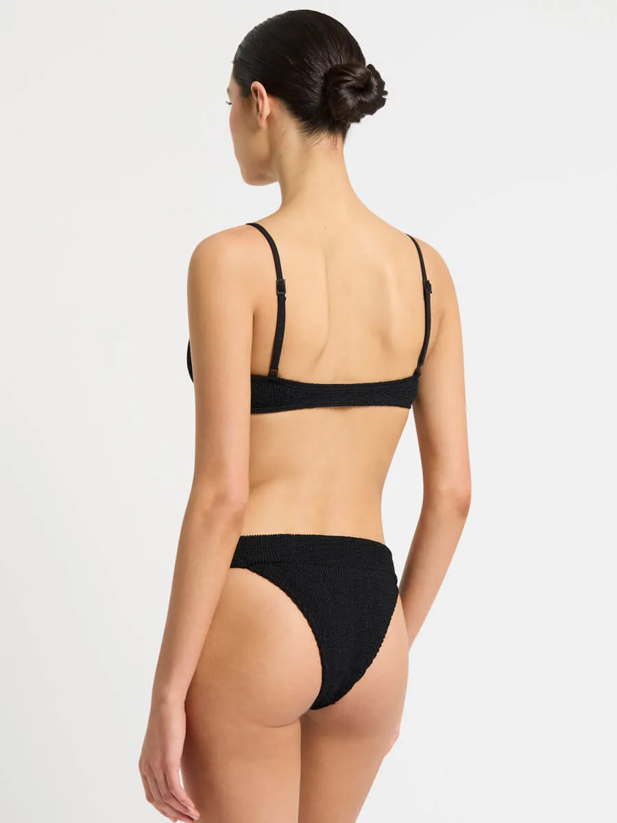 Gracie Balconette Top In Black