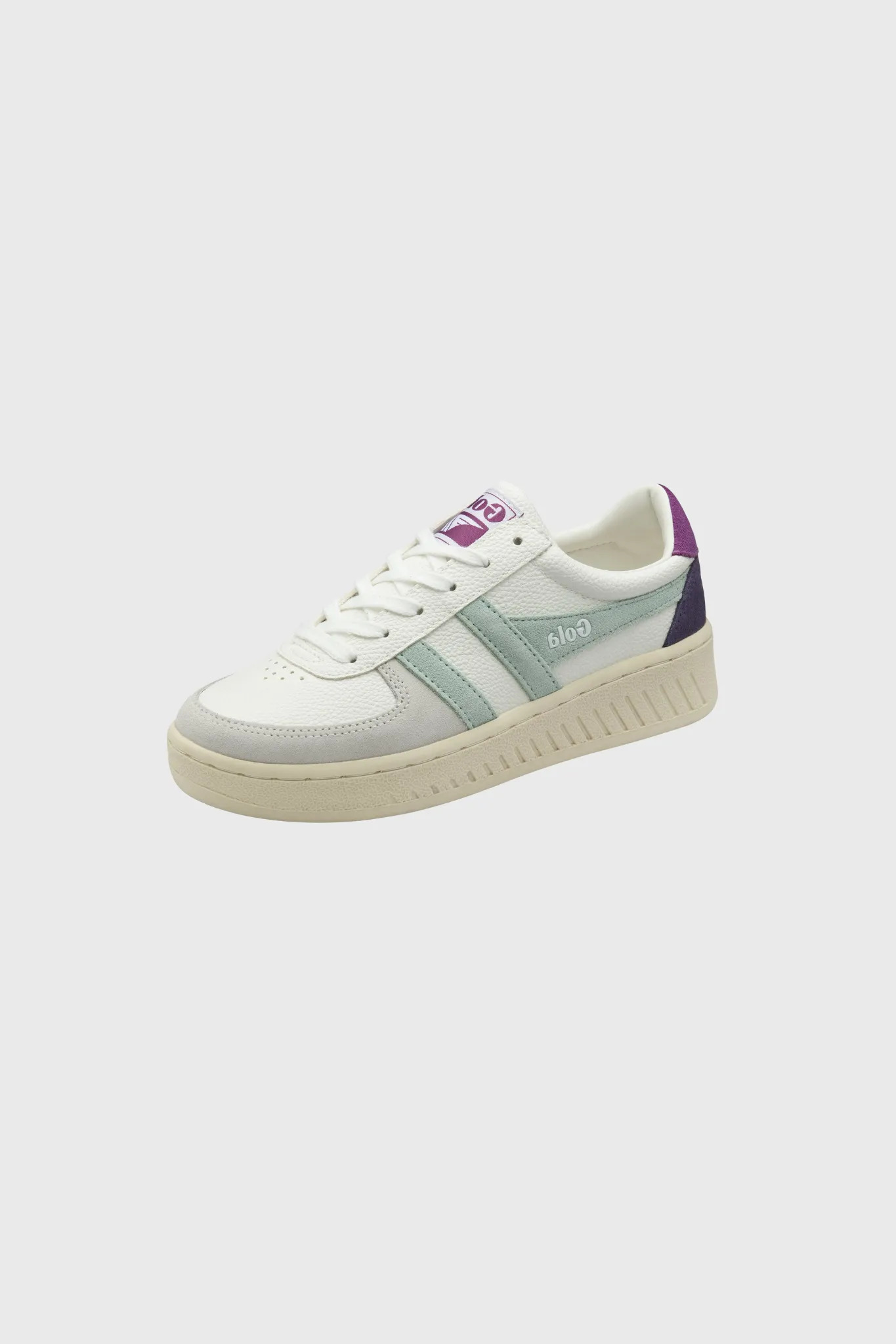 GRANDSLAM TRIDENT WOMEN SNEAKERS - WHITE/SURF/FOXGLOVE