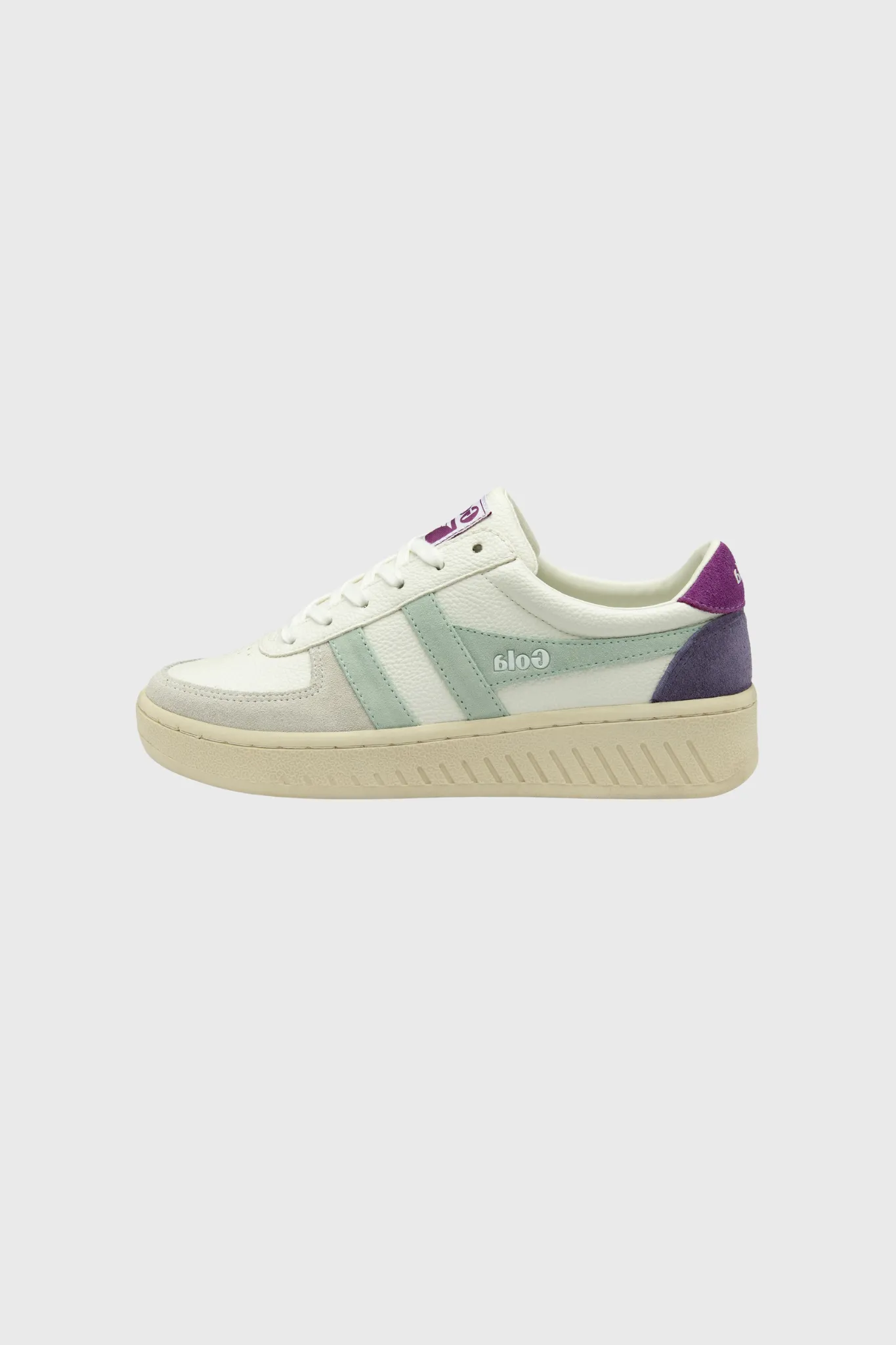 GRANDSLAM TRIDENT WOMEN SNEAKERS - WHITE/SURF/FOXGLOVE