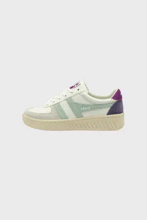 GRANDSLAM TRIDENT WOMEN SNEAKERS - WHITE/SURF/FOXGLOVE