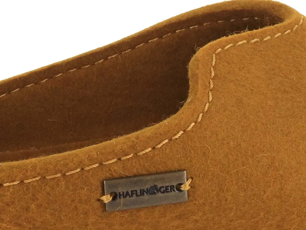 HAFLINGER Women Felt Clogs 'Grizzly pumpkin', masala