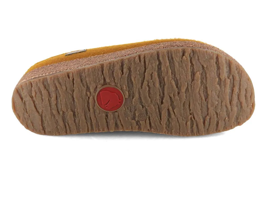 HAFLINGER Women Felt Clogs 'Grizzly pumpkin', masala
