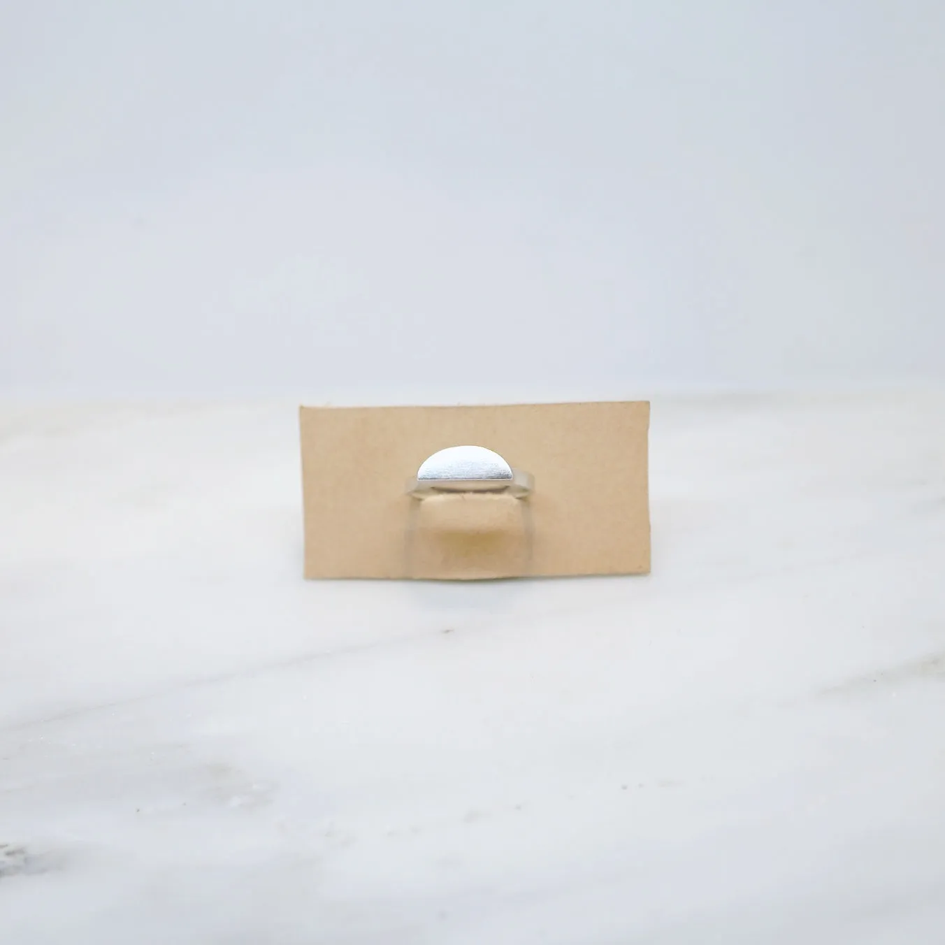 Half moon ring