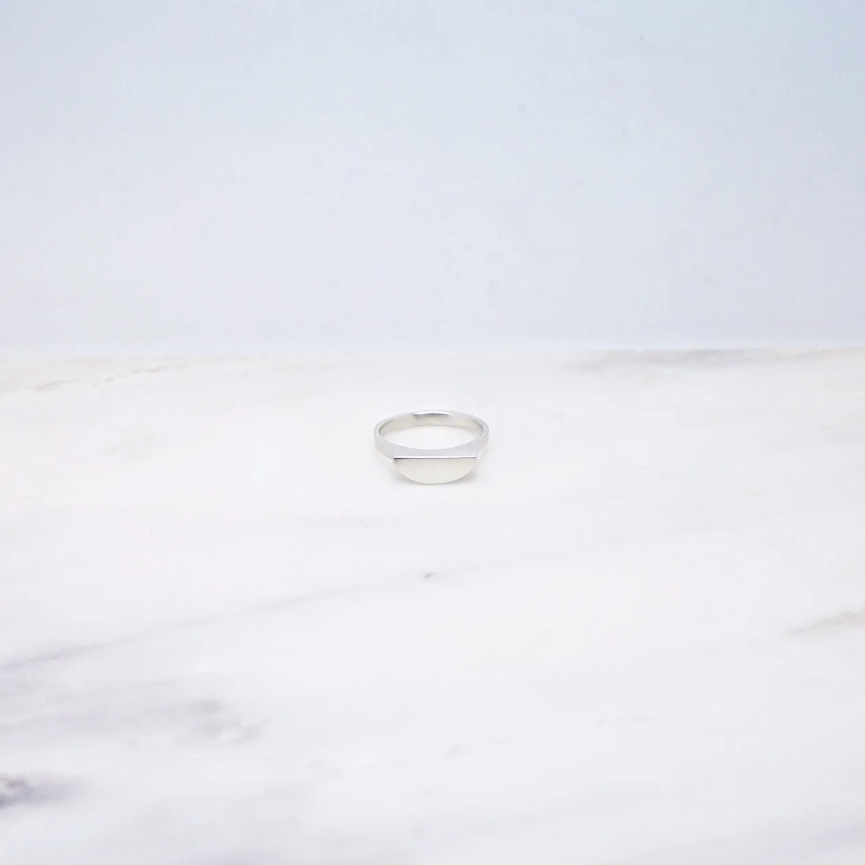 Half moon ring