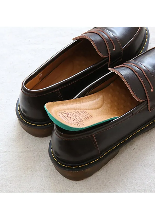 Handmade Round Head Mary Jane Shoes Loafers 35-41