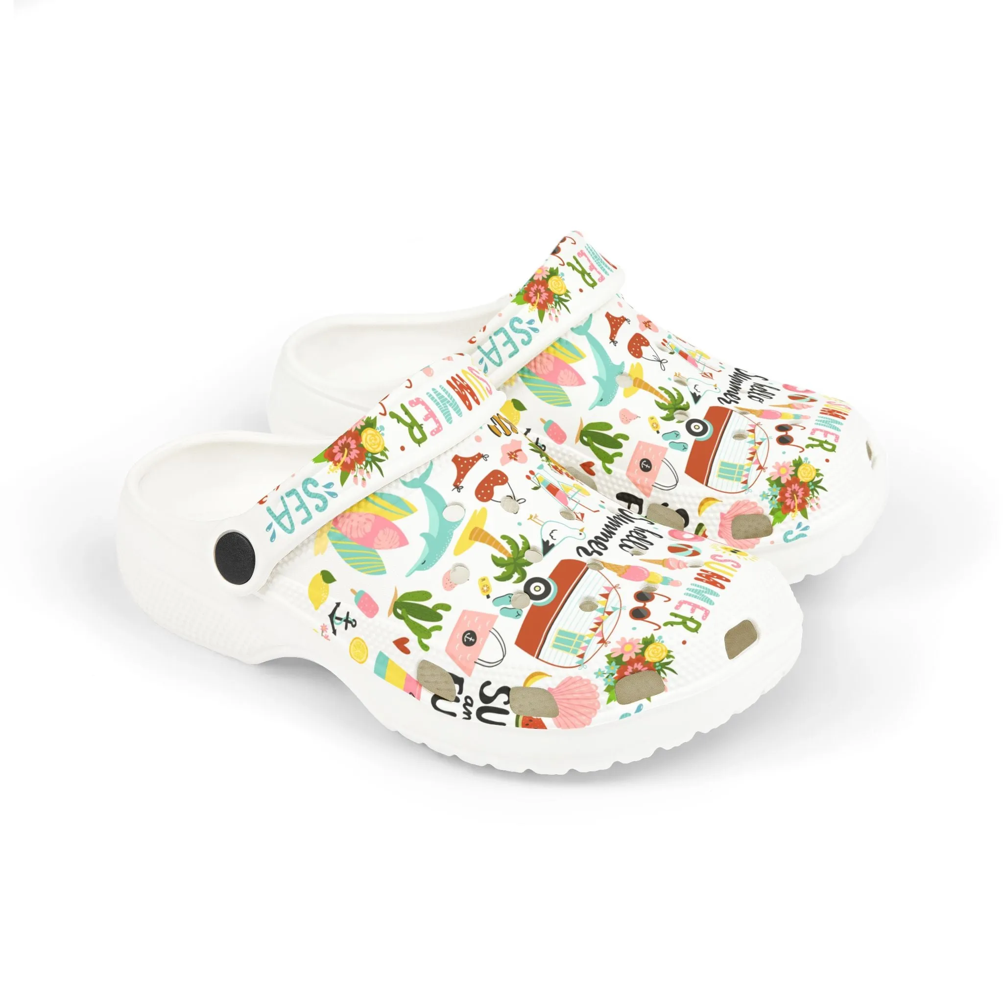 Hello Summer Foam Crocs for Kids!
