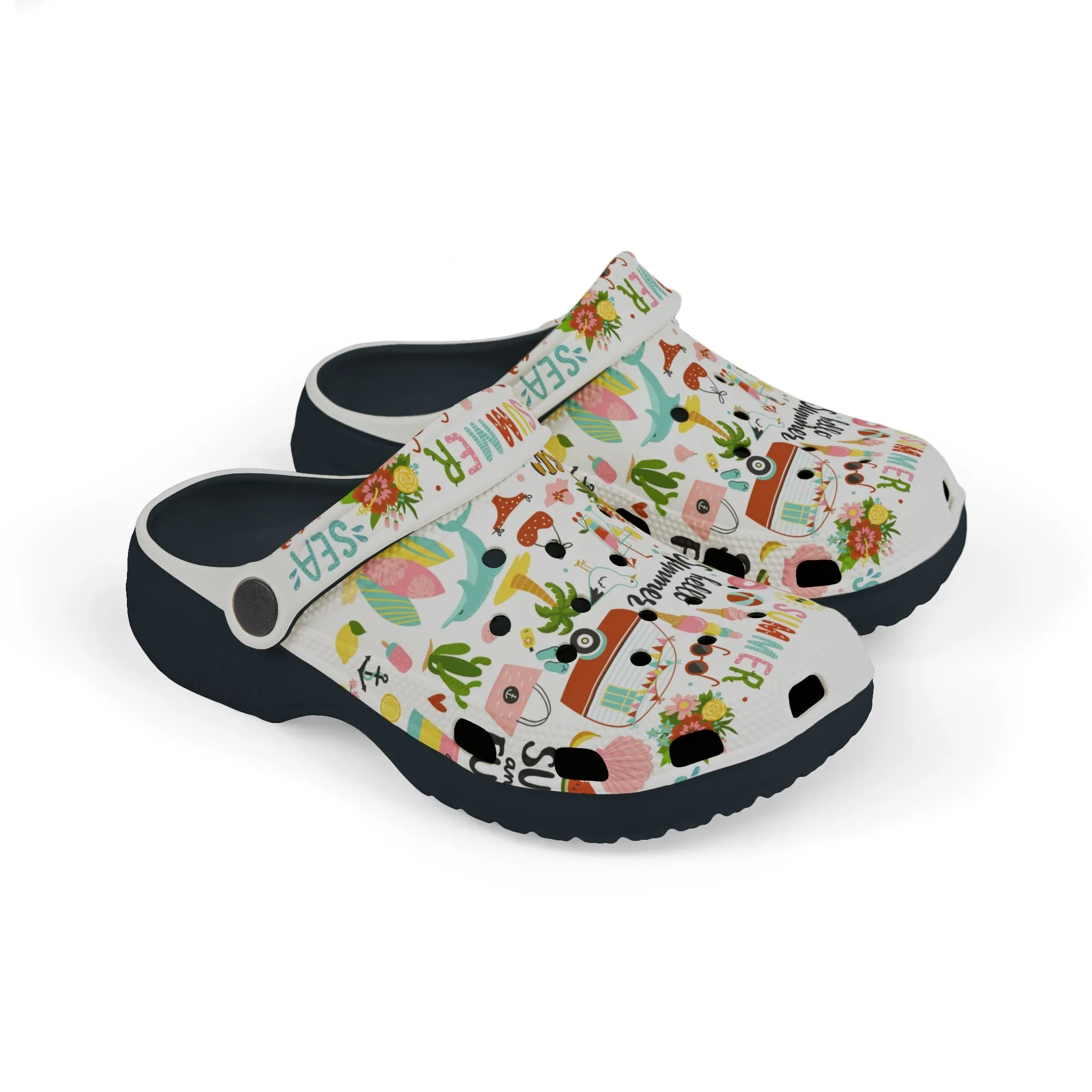Hello Summer Foam Crocs for Kids!