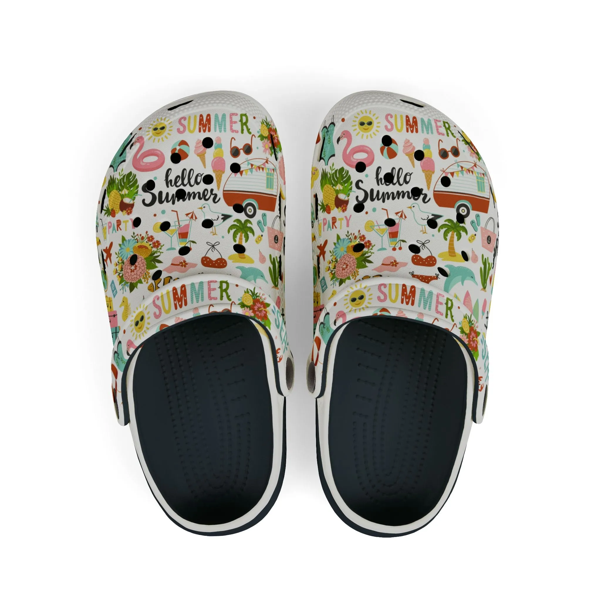 Hello Summer Foam Crocs for Kids!