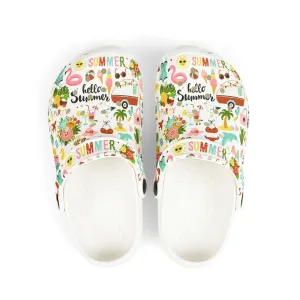 Hello Summer Foam Crocs for Kids!