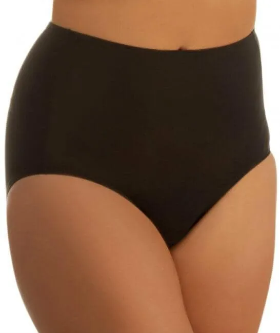 Jockey No Ride Up Microfibre Full Brief - Black