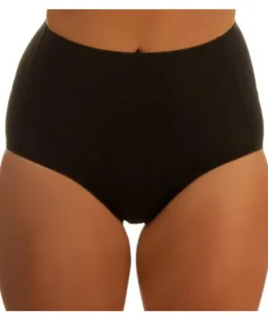 Jockey No Ride Up Microfibre Full Brief - Black