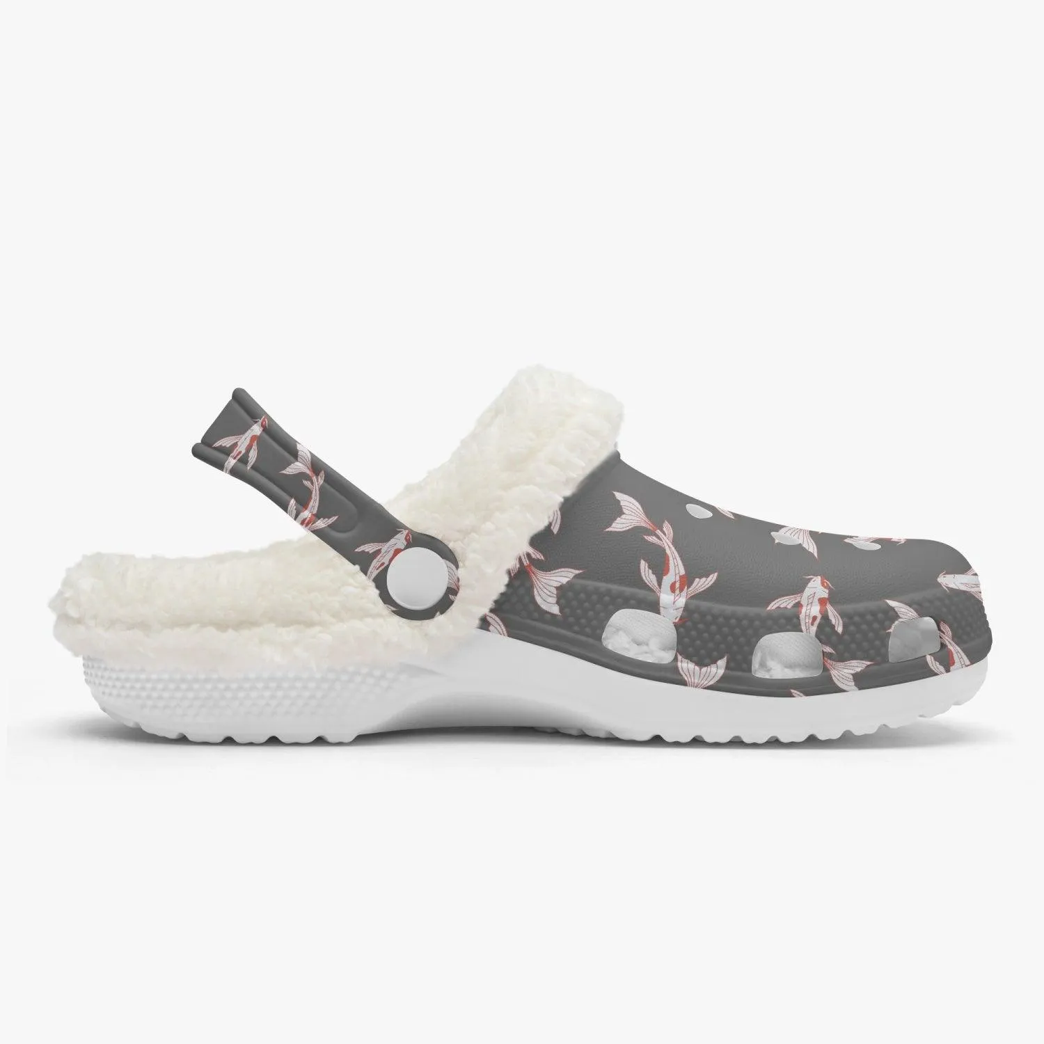 Koi Fish Winter Grey Clogs