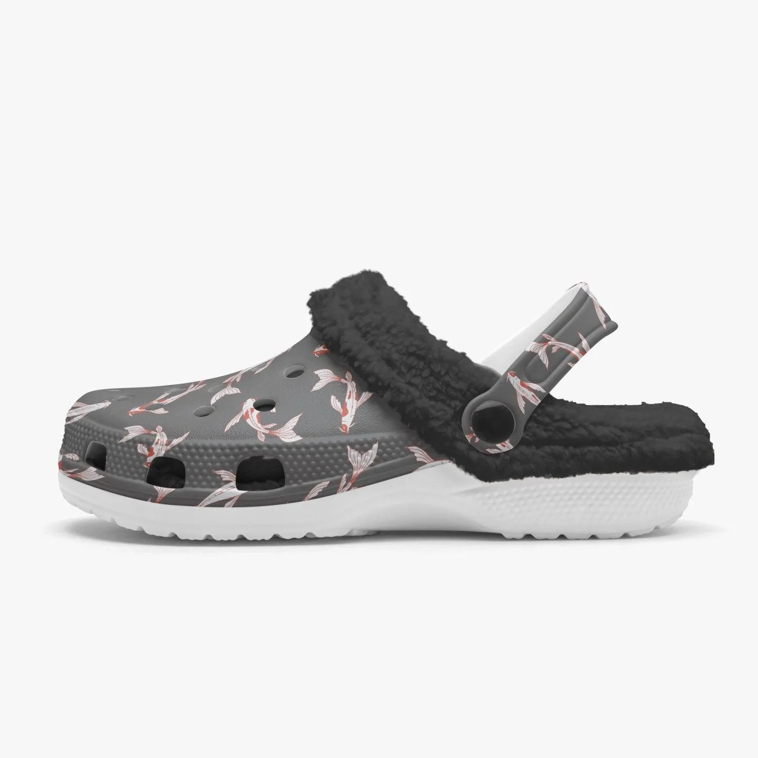 Koi Fish Winter Grey Clogs