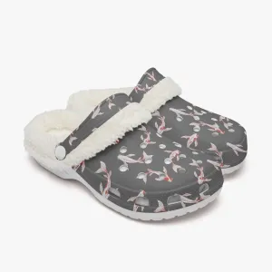 Koi Fish Winter Grey Clogs