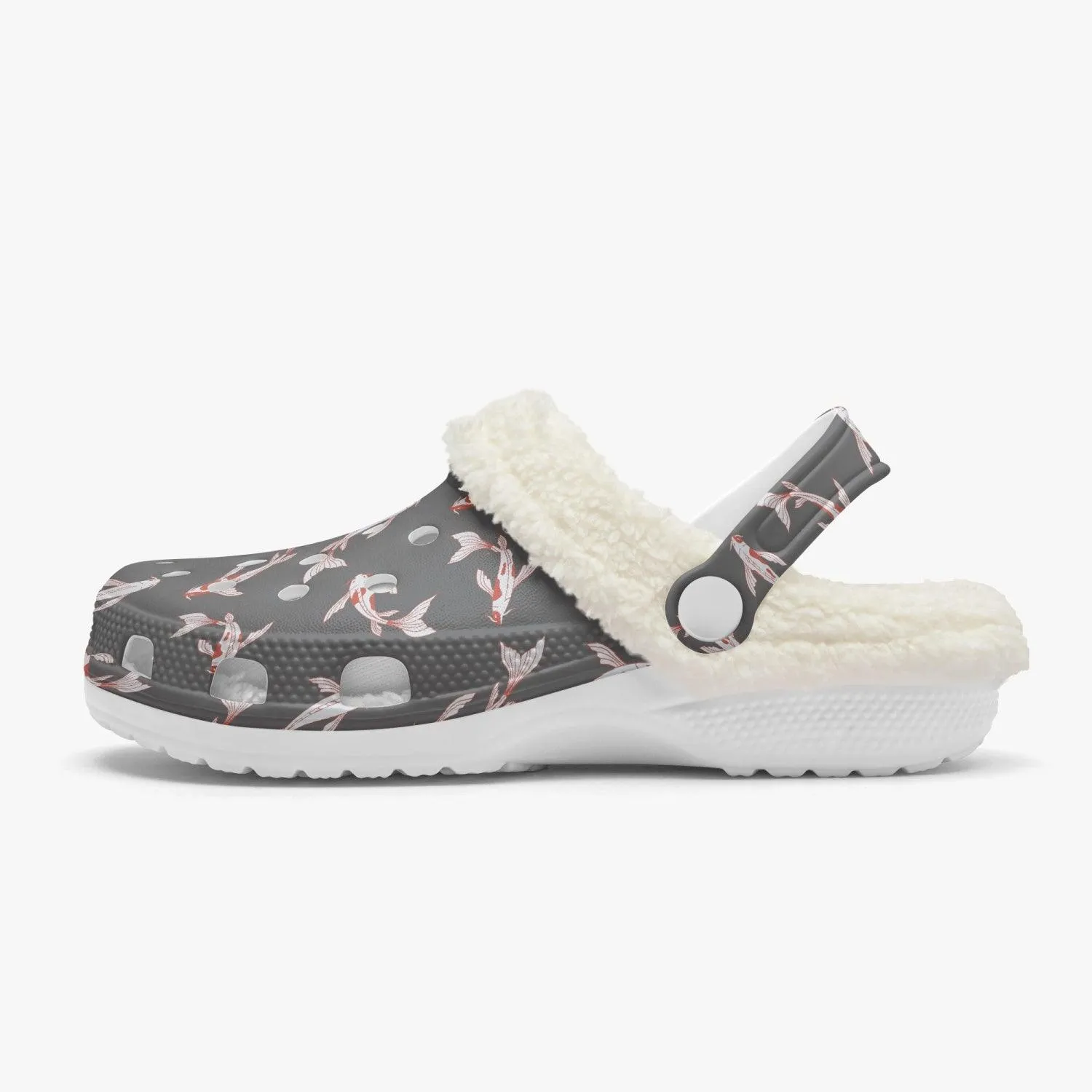 Koi Fish Winter Grey Clogs